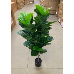 Ficus Lyrata Artificial Planta Permanente Decoração Sala 1.20cm - 12