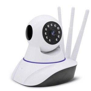 Câmera Ip Robô Hd sem Fio Wifi 360° 3 Antenas Ptz