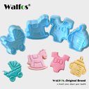 Ver imagem 4 de Molde de Plástico para Cortador de Biscoitos Walfos, Massa, Bolo 3d, 4 Unidades
