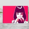 Placa Decorativo Mulher Pulp Fiction Mia Wallace Poster A4 - 1