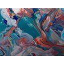 Ver imagem 2 de Quadro Decorativo Tela Canvas Abstratro Ref:qbab18 Lojall 60 X 40 Cm Borda Infinita