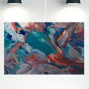 Ver imagem 1 de Quadro Decorativo Tela Canvas Abstratro Ref:qbab18 Lojall 60 X 40 Cm Borda Infinita