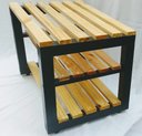 Ver imagem 4 de Banco Sapateira para Hall de Entrada 2 Prateleiras Pratica e Bonita Cor Preta