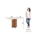 Ver imagem 3 de Mesa de Jantar 4 Lugares 120cm Tampo 100% MDF Canto Reto Kira Henn