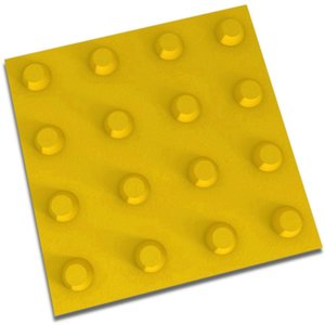 Piso Podotátil Alerta Amarelo 20x20cm Amarrado com 20 Peças 0,80m² - ARTESANAL PISO 20X20 PODOTATIL 