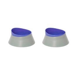 2 Vasilhas Antiderrapante Ração Água Pequeno 320 Ml Cada - 1
