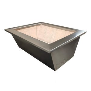Braseiro 71x50cm em Aço Inox #304 com Manta Térmica e Refratário Marivent para Churrasqueira e Grill