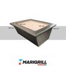Braseiro 60x50cm em Aço Inox #304 com Manta Térmica e Refratário Marivent para Churrasqueira e Grill - 2