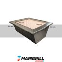 Ver imagem 2 de Braseiro 60x50cm em Aço Inox #304 com Manta Térmica e Refratário Marivent para Churrasqueira e Grill