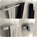 Ver imagem 1 de Kit De Acessórios Para Banheiro Cromado Master Duplo 4 Peças