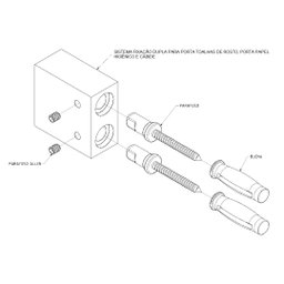 Kit De Acessórios Para Banheiro Cromado Master Duplo 4 Peças - 7