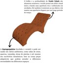 Ver imagem 5 de Recamier Divã Espreguiçadeira para Sala Cliníca Aline Veludo Terracota