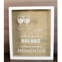 Ver imagem 2 de Quadro Porta Rolha Taças de Vinhos Wine Tipos de Uva Hd65923