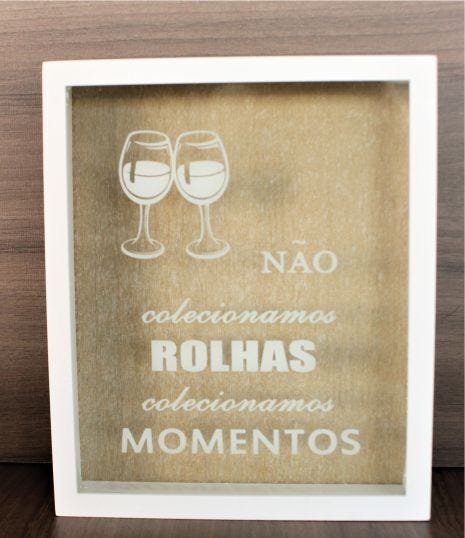 Quadro Porta Rolha Taças De Vinhos Wine Tipos De Uva Hd65923 - 2
