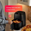 Ver imagem 4 de Fritadeira Airfryer Hq sem Óleo 4,8l Preto Hq-af4.8lmp 110v