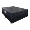 Cama Box Casal + Colchão Portobel De Mola Arezzo Black Light - 1
