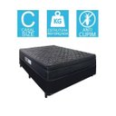 Ver imagem 4 de Cama Box Casal + Colchão Portobel De Mola Arezzo Black Light