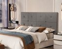 Ver imagem 1 de Painel de Cama Box Botão Queen 1,60 Elegance Cor Cinza - Comprar Moveis em Casa