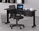 Ver imagem 4 de Mesa de Escritório Escrivaninha com 2 Gavetas Boston - Preto