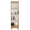 Ver imagem 4 de Armário Multiuso Lite Nature Off White 2 Portas 181cm Altura Mdp Organizador
