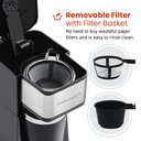 Ver imagem 2 de Elite Gourmet Ehc114 Cafeteira Elétrica Compacta 14oz com Caneca Preto
