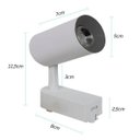 Ver imagem 3 de Trilho Eletrificado 2 Metros + 5 Spots Branco Led 7w Bivolt 3000k Branco Quente