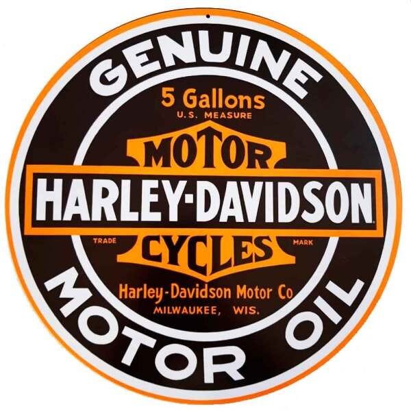 Placa Decorativa Mdf Harley Davidson Genuine - 1