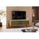 Ver imagem 7 de Rack com pés em madeira maciça TV 55 Polegadas com Ripado 2 portas de correr 160mm Sereno