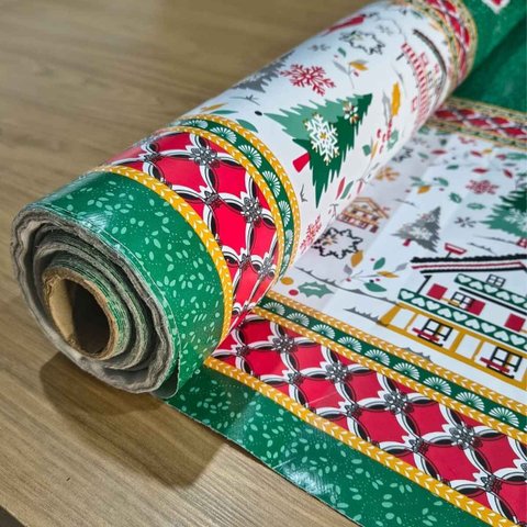 Tecido Toalha de Mesa Térmico Plástico Impermeável Estampa:04;Tamanho:2,50m