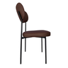 2 Cadeira Sala de Jantar Pés em Aço Verona Sintetico Ds Home: Sintético Marrom - 3