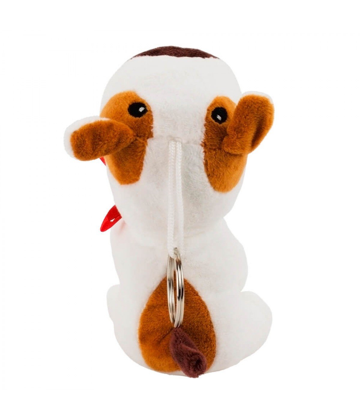 Chaveiro Cachorro Narigudo Branco 16cm - Pelúcia - 3