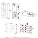 Ver imagem 2 de Quarto Infantil Completo com Minicama Montessoriana Ternura Multimóveis MP4832 Madeirado/Off White
