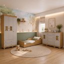 Ver imagem 3 de Quarto Infantil Completo com Minicama Montessoriana Ternura Multimóveis MP4832 Madeirado/Off White