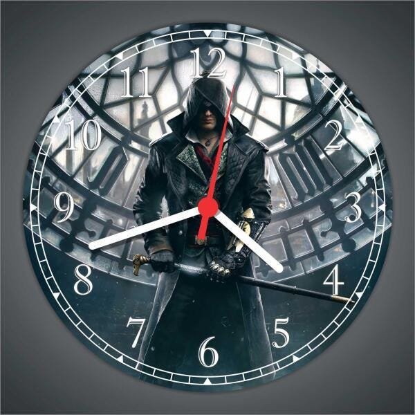 Relógio De Parede Assassins Creed Games Jogos Gg 50 Cm 01 - 4