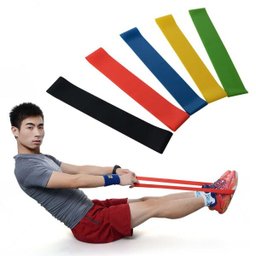 Kit 5 Faixas Elasticas Mini Band Academia em Casa Extensor Exercicios Yoga Pilates Fitness Crossfit - 8