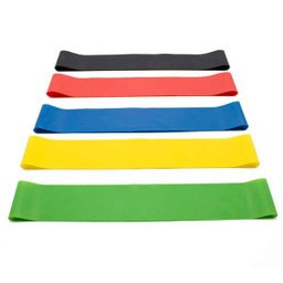 Kit 5 Faixas Elasticas Mini Band Academia em Casa Extensor Exercicios Yoga Pilates Fitness Crossfit - 6