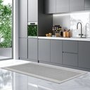 Ver imagem 2 de Tapete Antiderrapante 50x70cm Multi Square Grey/Cinza Kacyumara - Casa k