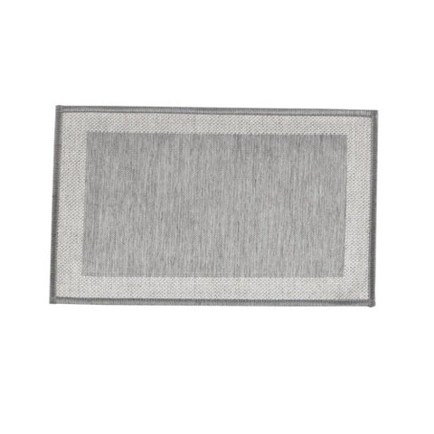 Tapete Antiderrapante 50x70cm Multi Square Grey/Cinza Kacyumara - Casa k