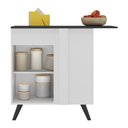 Ver imagem 3 de Balcão Cozinha De Canto 1 Porta Mp3743.964 Branco/preto