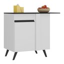 Ver imagem 1 de Balcão Cozinha De Canto 1 Porta Mp3743.964 Branco/preto