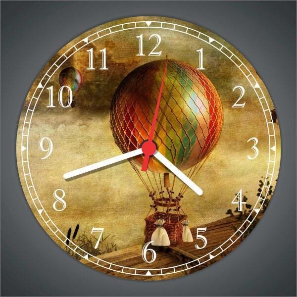 Relógio De Parede Balão Vintage Retrô Gg 50 Cm - 2