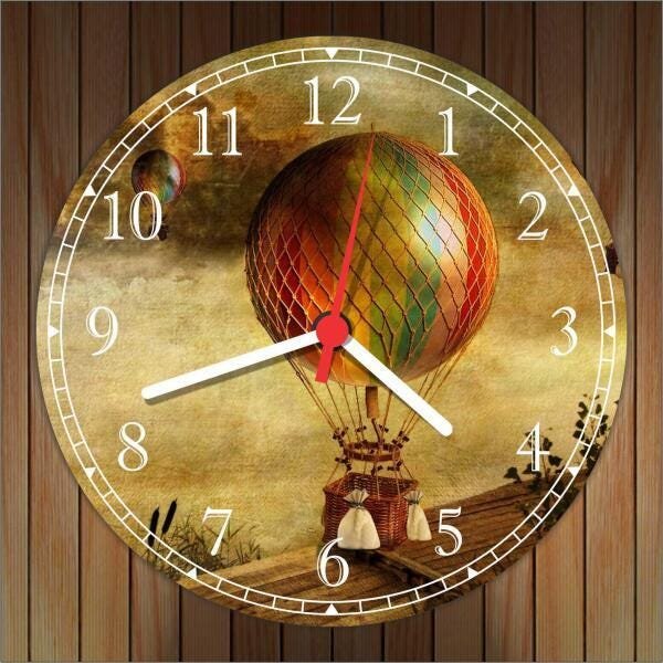 Relógio De Parede Balão Vintage Retrô Gg 50 Cm - 3