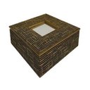 Ver imagem 1 de Caixa Decorativae Porta Joias com Espelho Stojo Organizador Mdf Porta Cha Objetos Maleta