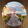 Relógio De Parede Ponte Praia Mar Natureza Gg 50 Cm - 2