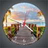 Relógio De Parede Ponte Praia Mar Natureza Gg 50 Cm - 4