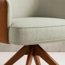 Ver imagem 3 de Poltrona Decorativa Julia Base Giratoria Luxuosa - Gustavo Decor