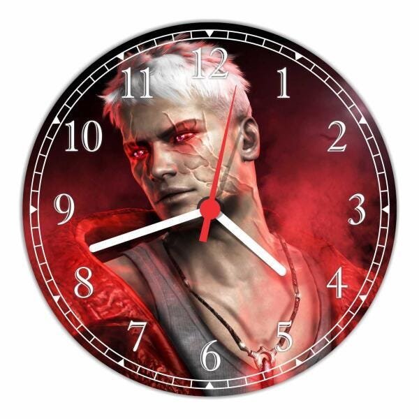 Relógio De Parede Devil May Cry Games Jogos Gg 50 Cm 02 - 1
