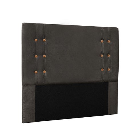 Cabeceira Cama Box Solteiro 90cm e Recamier Gênova Suede Cinza S04 - D'Rossi