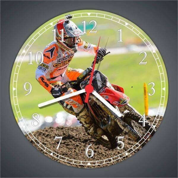 Relógio De Parede Motos Motocross Esportes Gg 50 Cm G02 - 2