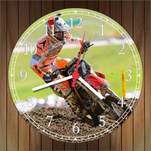 Relógio De Parede Motos Motocross Esportes Gg 50 Cm G02 - 3